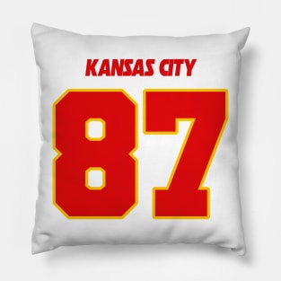 Travis Kelce Jersey (Front/Back Print) Pillow