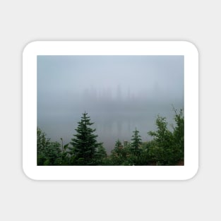 Fog at Mt Rainier Magnet