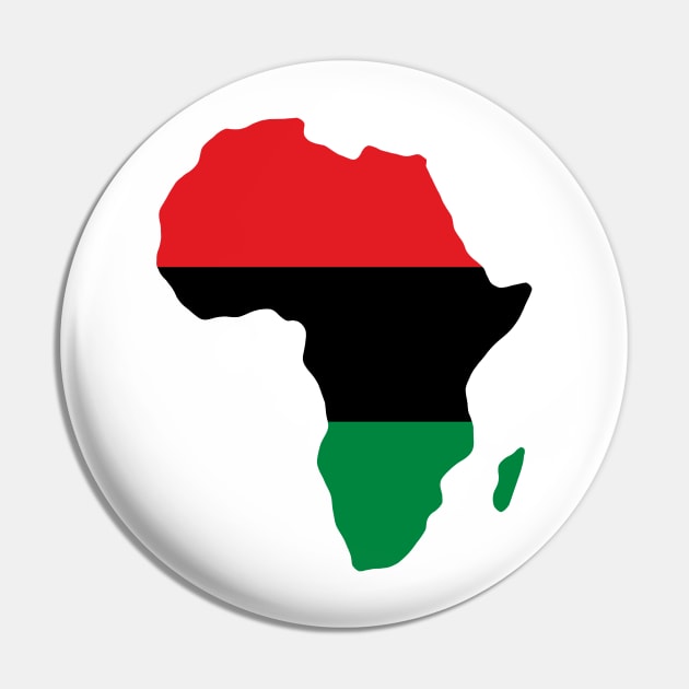 Pan Africa Stylised Flag Pin by KulakPosting