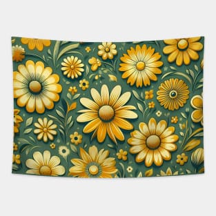 Yellow Flowers Tapestry