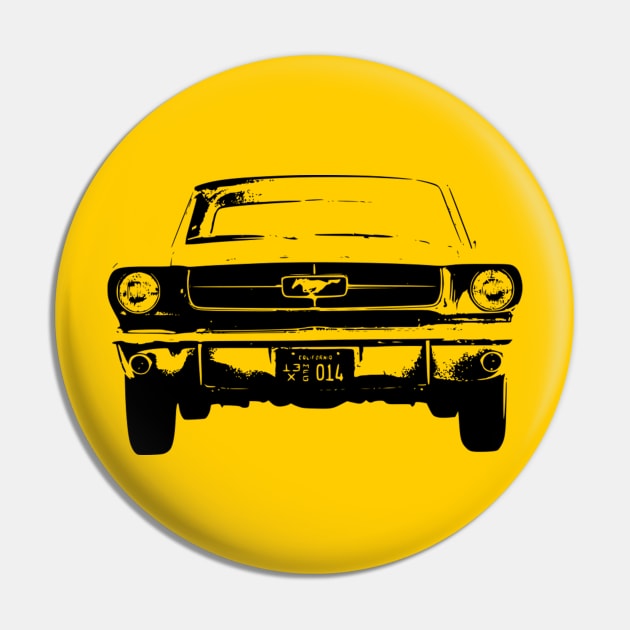 Mustang I Fastback 1964 Sketch Black Pin by CharlieCreator