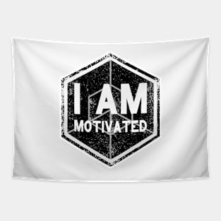 I AM Motivated - Affirmation - Black Tapestry