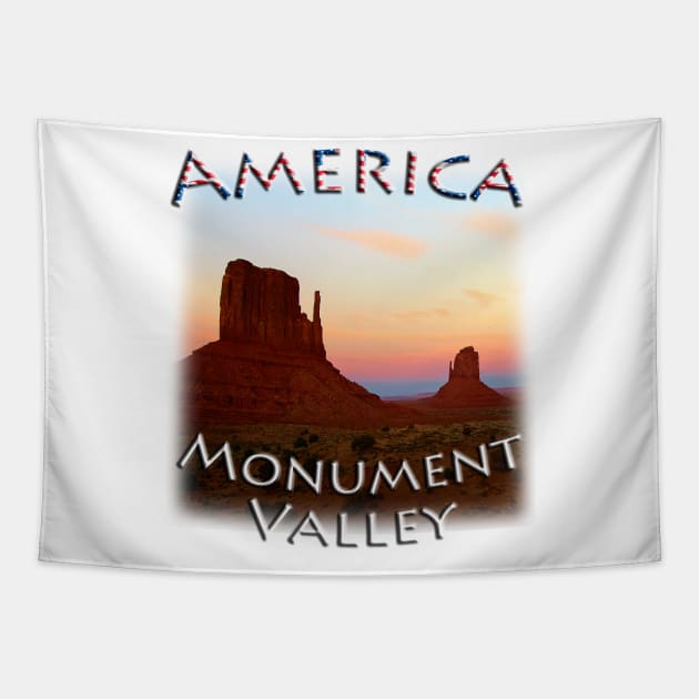 America - Arizona - Monument Valley Tapestry by TouristMerch