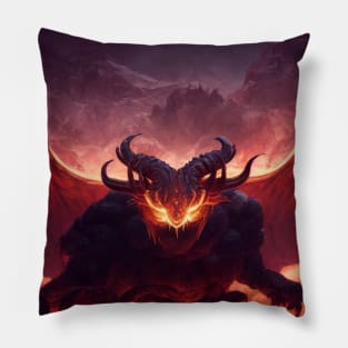 Fire demon 2 Pillow