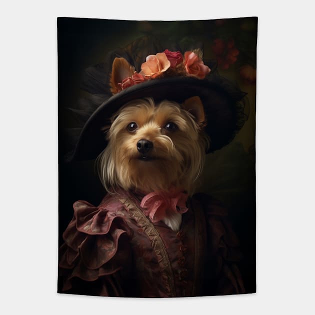 Sophisticated Dachshund-Norwich Terrier Mix Tapestry by HUH? Designs