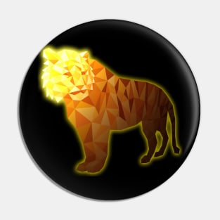 Tiger with shiny face Pin