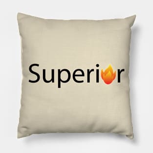 Superior typographic artwork Pillow