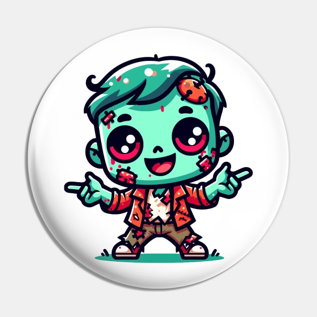 Tiny Zombie Pin by NayaRara