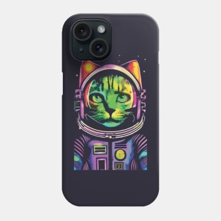 Rainbow Astronaut Cat Phone Case