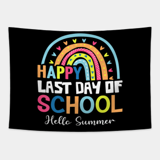 Happy Last Day Of School Hello Summer Teacher Student Tapestry