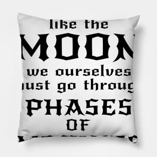 Moon Phases of Emptiness Pillow