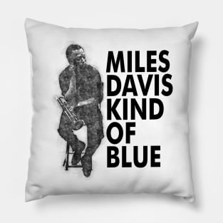 90s Miles Davis Kind Of Blue Pillow