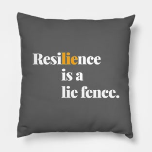 Clever Resilience: A Minimalistic Typography Design Pillow