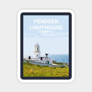 Pendeen Lighthouse Cornwall. Cornish gift. Travel poster Magnet