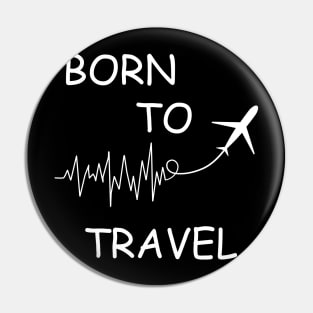 Born to travel adventure ECG Pin