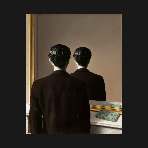 Rene Magritte Man Mirror by mgpeterson590