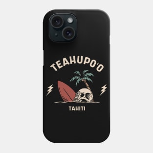 Vintage Surfing TeaHupo'o, Tahiti Phone Case