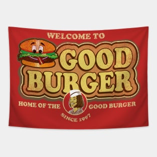 Welcome to Good Burger Worn Dks Tapestry