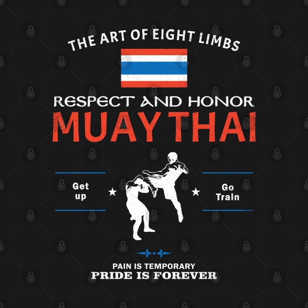 Muay Thai Fighter by NicGrayTees