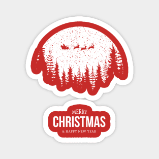 Happy Christmas Happy New Year Funny Family Gift Magnet