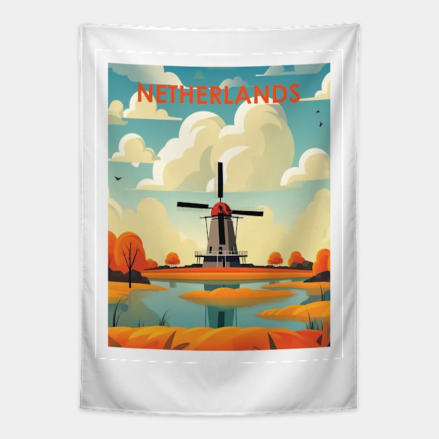 NETHERLANDS Tapestry by MarkedArtPrints