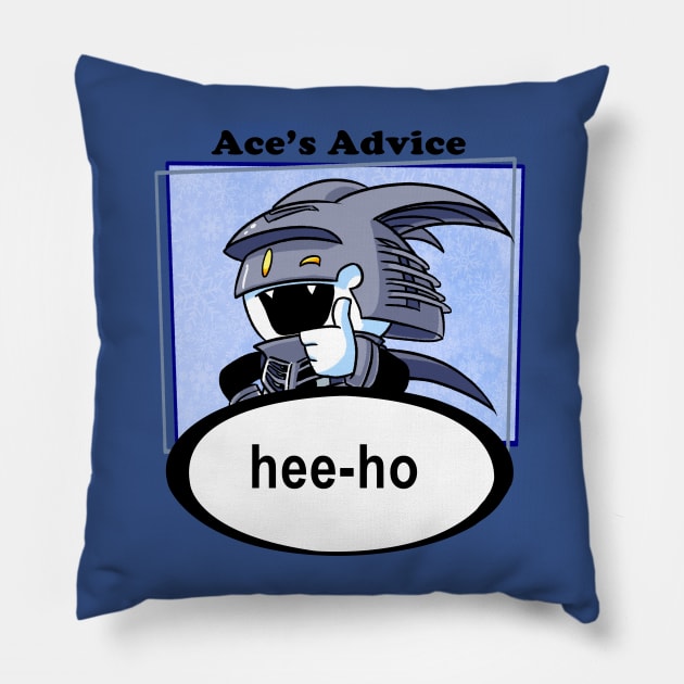 Ace's Advice - Hee Ho Version Pillow by TerraTerraCotta