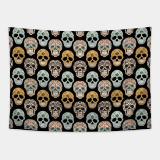 Colorful skulls Tapestry