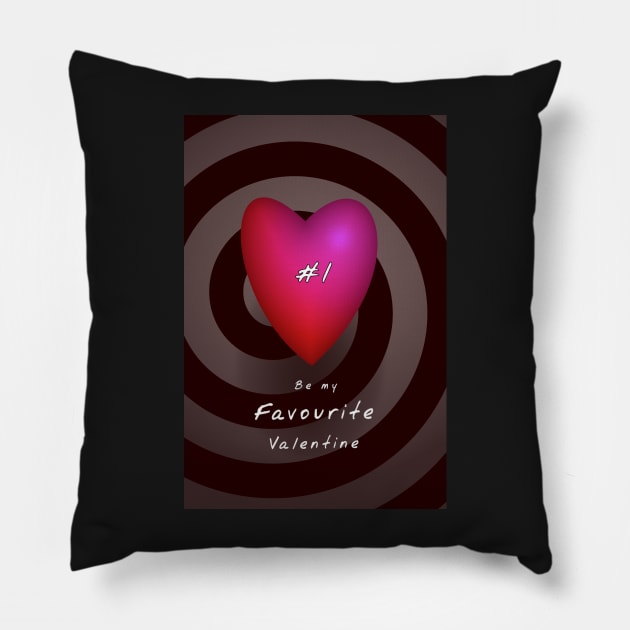 Be My Favourite Valentine Pillow by SolarCross