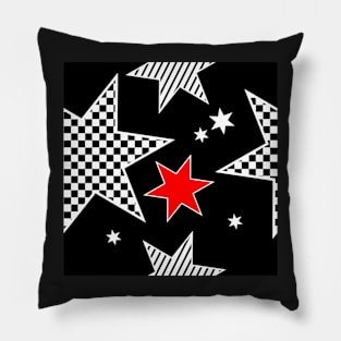 Black and white Abstract Pillow