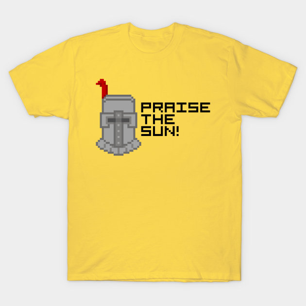 Dark Souls Praise The Sun Solaire 8 Bit Pixel Art Dark Souls T Shirt Teepublic De