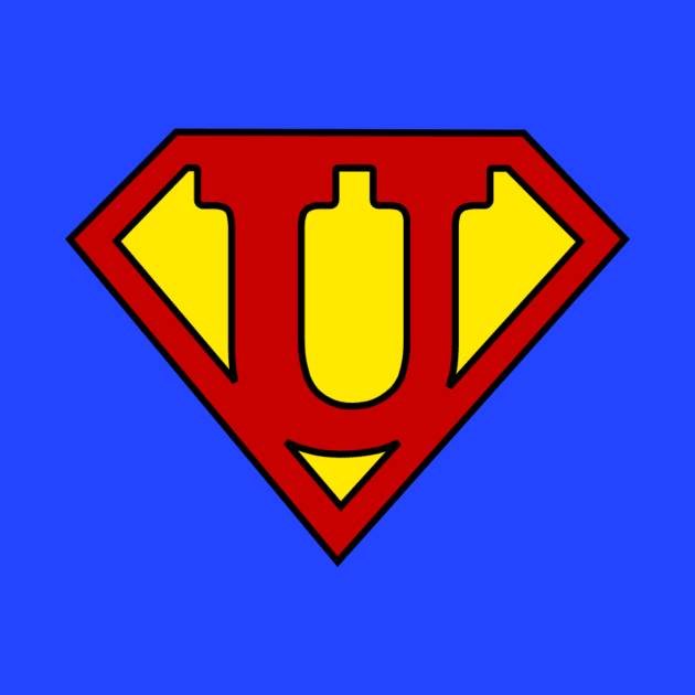 Superhero Symbol Letter U by NextLevelDesignz