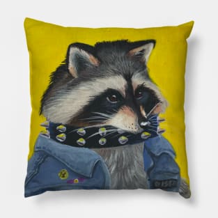 Trash Panda Punk Pillow