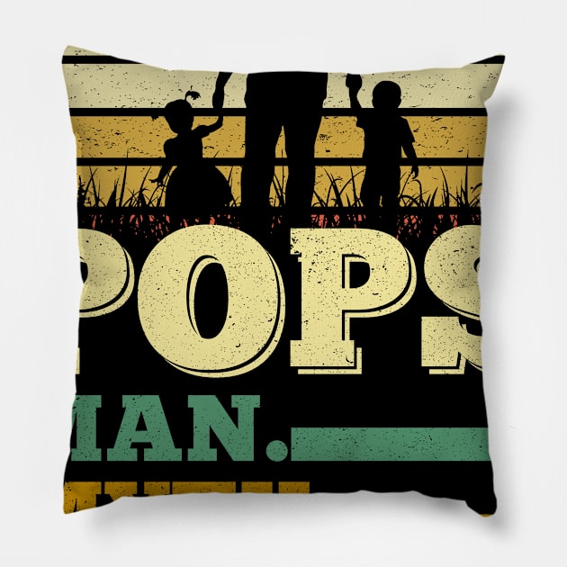 Pops Man Myth Legend Father's Day Gifts Pillow by nicolinaberenice16954