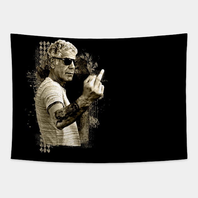 Anthony bourdain Tapestry by CrazyRich Bimasakti1'no11