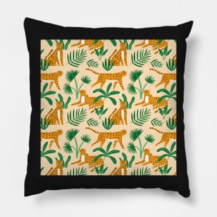 Tiger Tropical Pattern Pillow