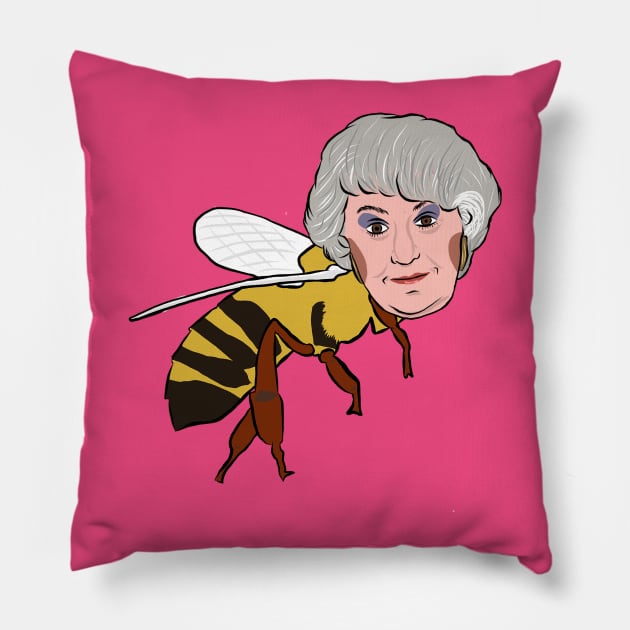 Bee Arthur Pillow by PlasticandPlush