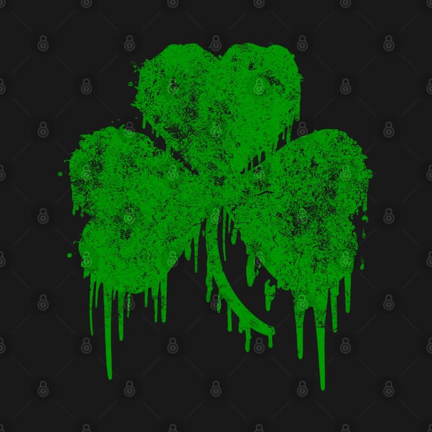 St. Patrick's Day Shamrock Grafitti by Invisible Jaguar Designs