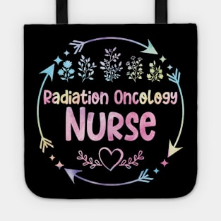 Radiation Oncology Nurse cute floral watercolor Tote