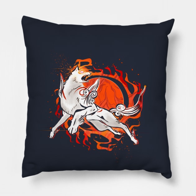 Wolf God Pillow by sullyink