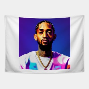 Nipsey Blue Graphic Tapestry