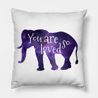 Elephant - You Are So Loved Pillow