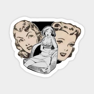 Three reflective girls Magnet