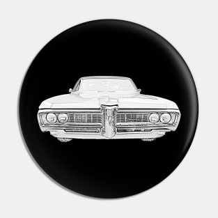 Pontiac Catalina 1960s American classic car Pin