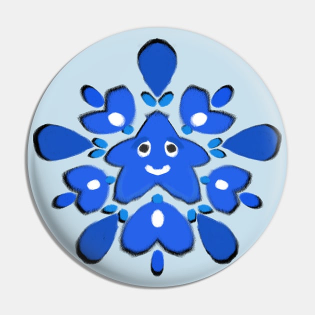 StarBurst Blue Pin by PifflesPieces