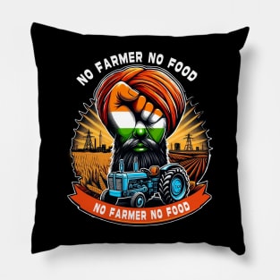 No Farmer, No Food Pillow