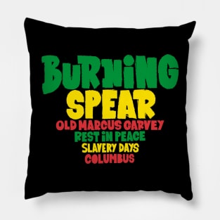 Burning Spear Reggae Tribute - Rasta Vibes Design Pillow