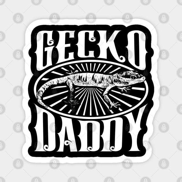 Gecko lover - Gecko Daddy Magnet by Modern Medieval Design