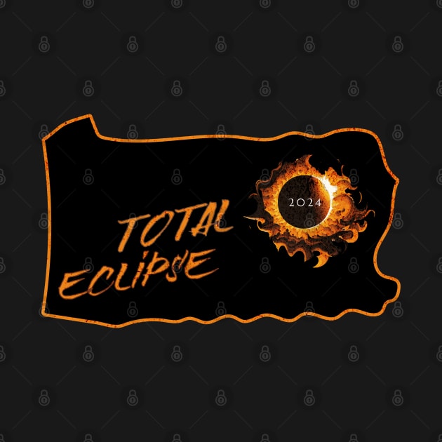 Total Eclipse 2024 Pennsylvania by 5 Points Designs