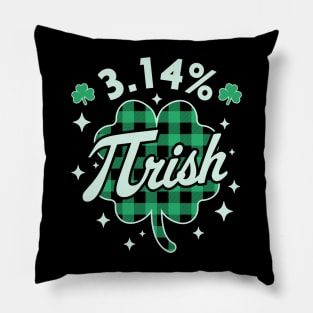 3.14% Pirish Saint Patricks Day Green Math Geek Pi Day Pillow