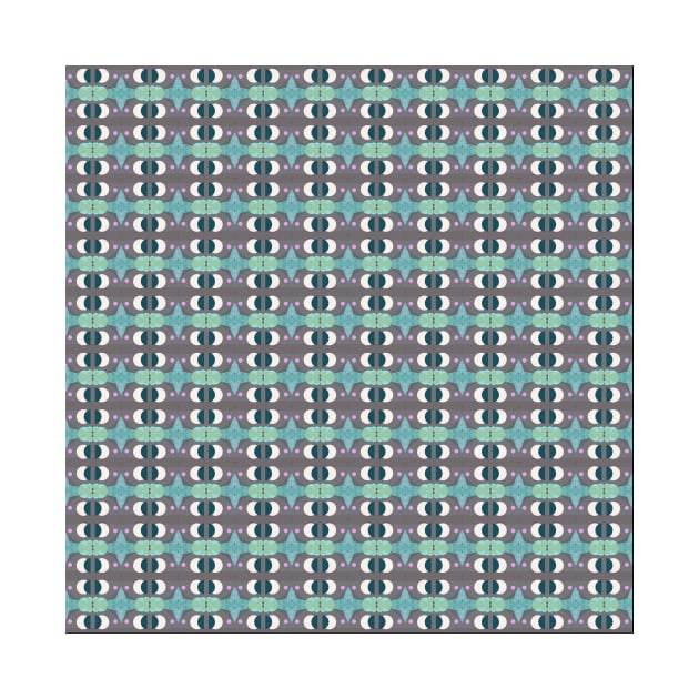 1960s Grey and Blue wallpaper pattern by MarbleCloud